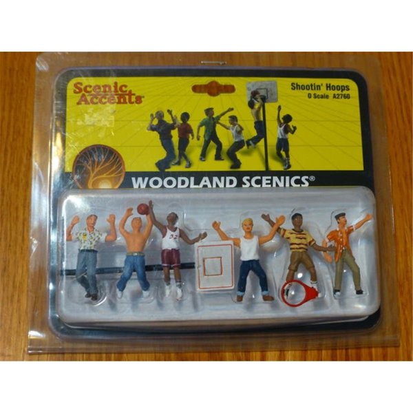 Woodland Scenics O Shootin Hoops Train Figures Set WOO2760
